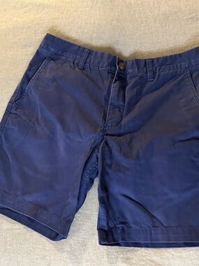 Bonobos Dark Blue Flat Front Shorts